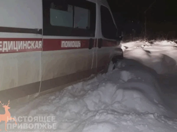 В&nbsp;чувашском поселке из‑за&nbsp;сугробов застряла неотложка