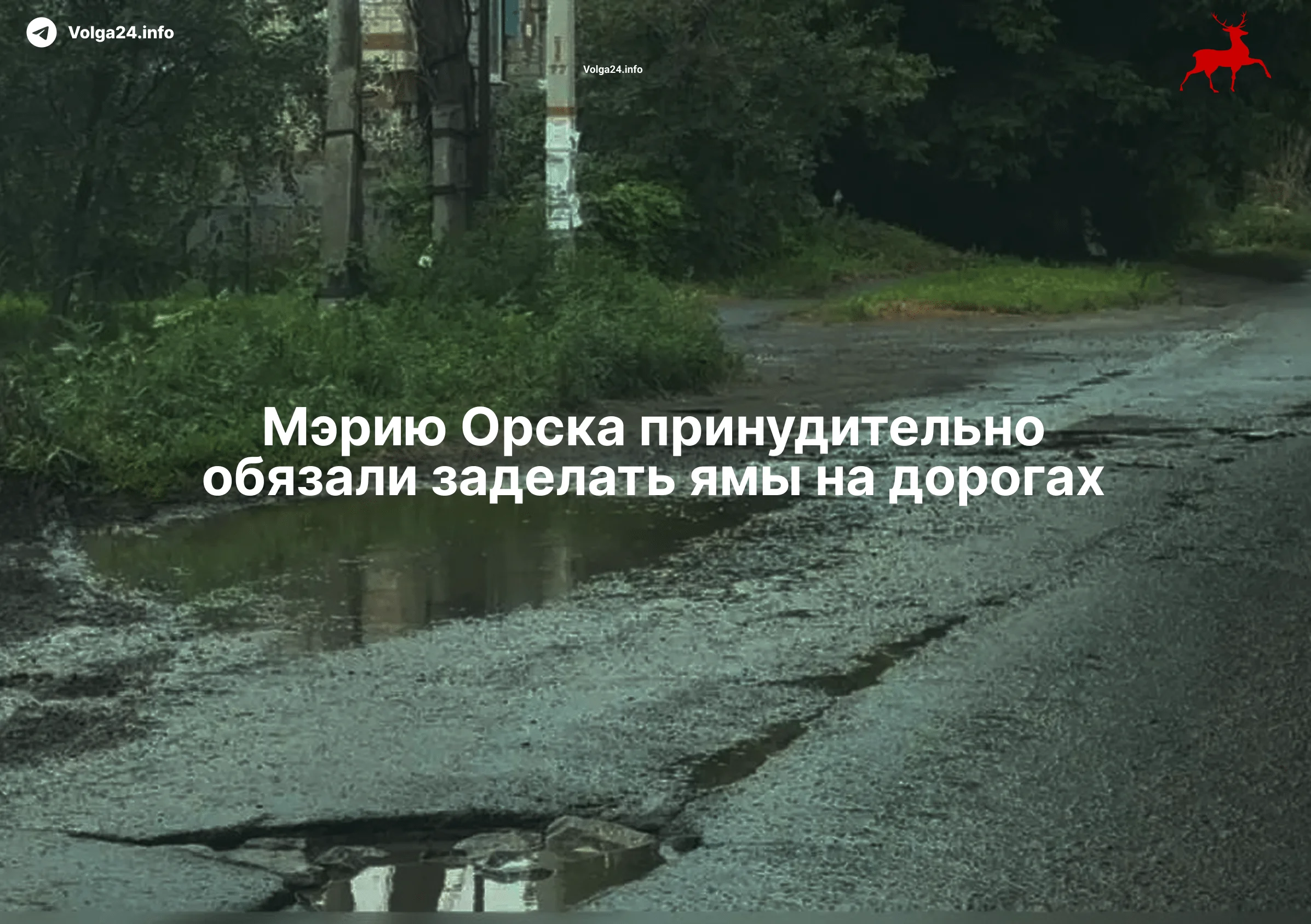 Мэрию Орска принудительно обязали заделать ямы&nbsp;на&nbsp;дорогах