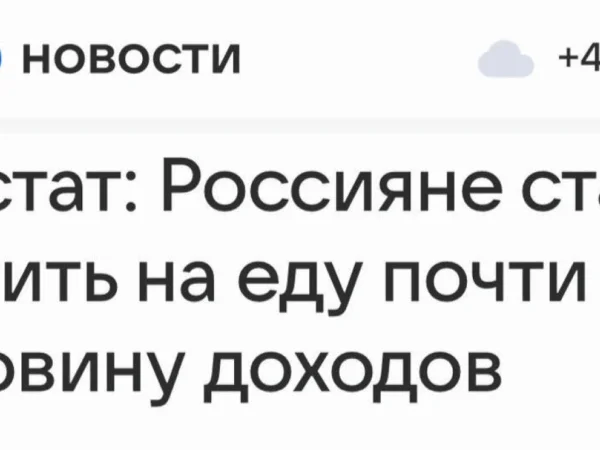 Работа за&nbsp;еду: расходы россиян на&nbsp;продукты побили 18‑летний рекорд